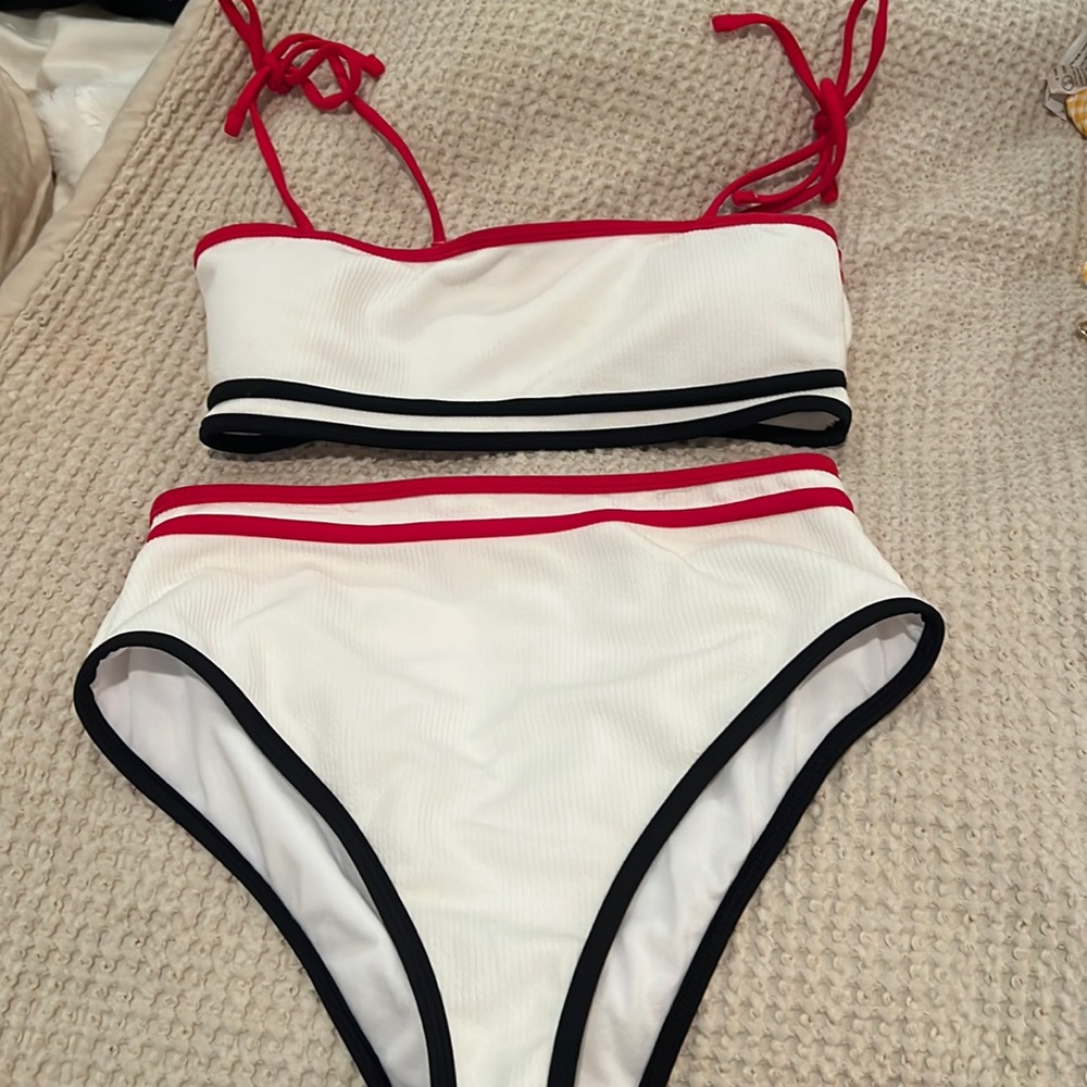 High wasted bikini set